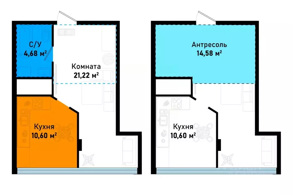 1-к кв. Крым, Черноморское пгт ул. Евпаторийская, уч1 (51.08 м) - Фото 1