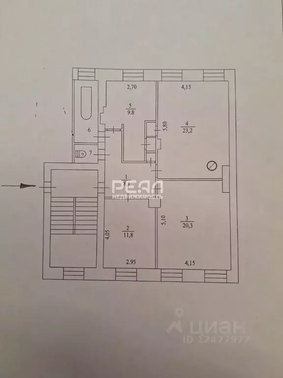 Комната Ленинградская область, Гатчина Красноармейский просп., 42 ... - Фото 2