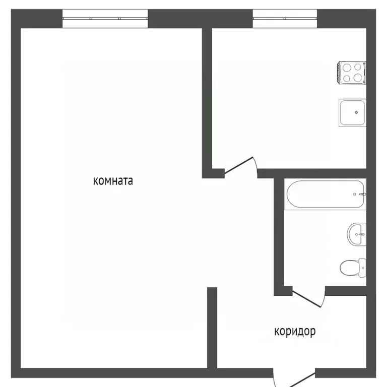 1-к кв. Красноярский край, Норильск ул. Нансена, 26 (30.1 м) - Фото 2
