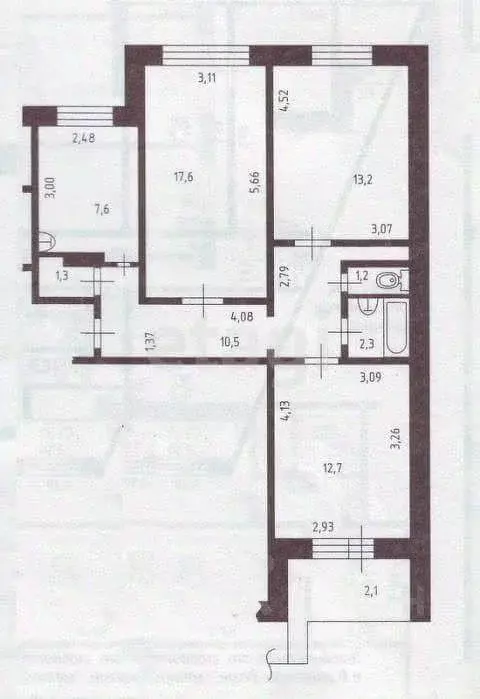 3-к кв. Самарская область, Тольятти ул. Механизаторов, 16 (66.0 м) - Фото 1