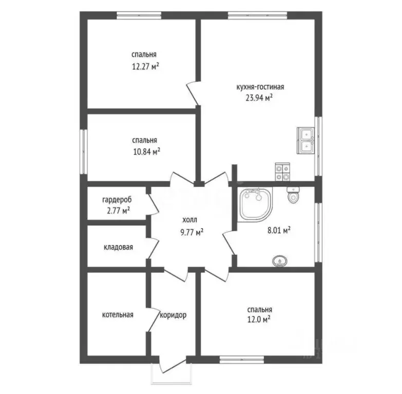 Коттедж в Тюменская область, Тюмень Поле Чудес-2 садовое товарищество, ... - Фото 2
