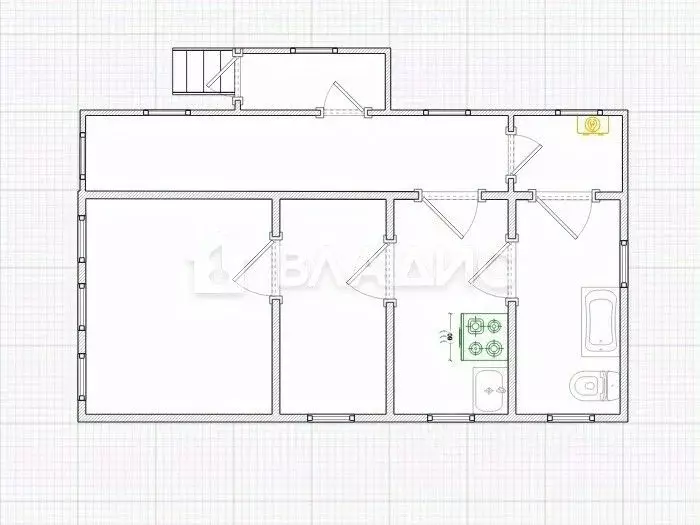 Дом в Пензенская область, Пензенский район, Засечный сельсовет, с. ... - Фото 2