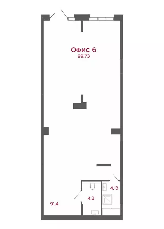 Помещение свободного назначения (99.73 м) - Фото 2
