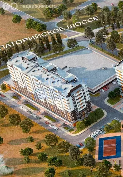 Квартира-студия: Укромное, Октябрьская улица, 121 (26.5 м) - Фото 1