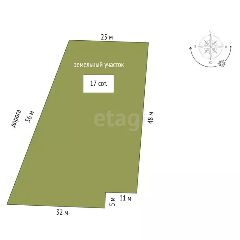 Участок в Мордовия, с. Лямбирь ул. Маринова (17.0 сот.) - Фото 2