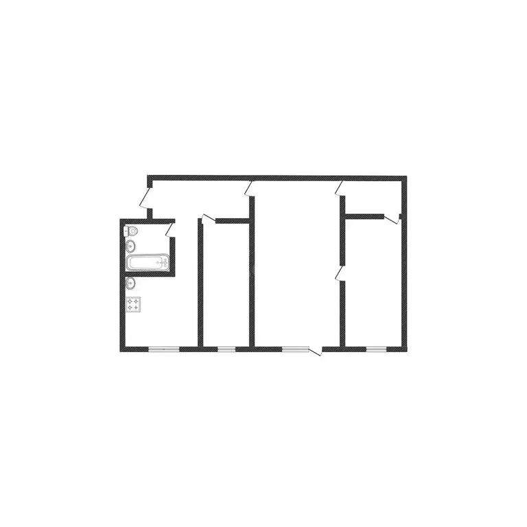 3-комнатная квартира: Бийск, улица имени Героя Советского Союза ... - Фото 1
