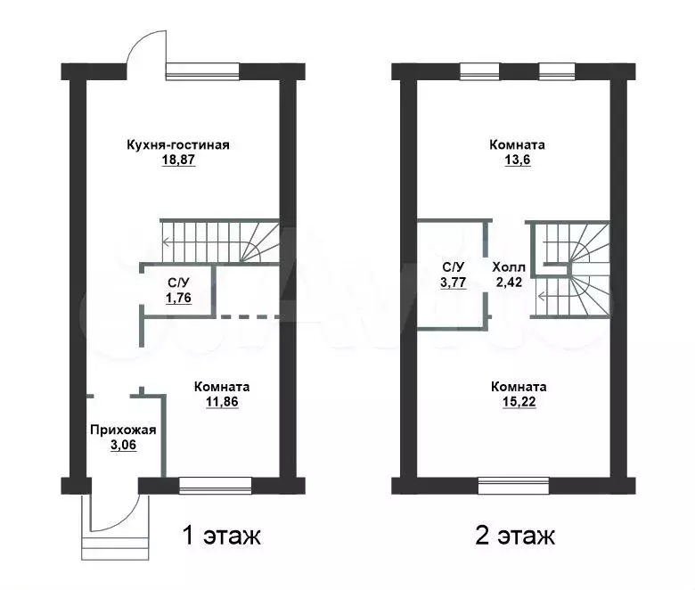 3-к. квартира, 80 м, 2/2 эт. - Фото 0