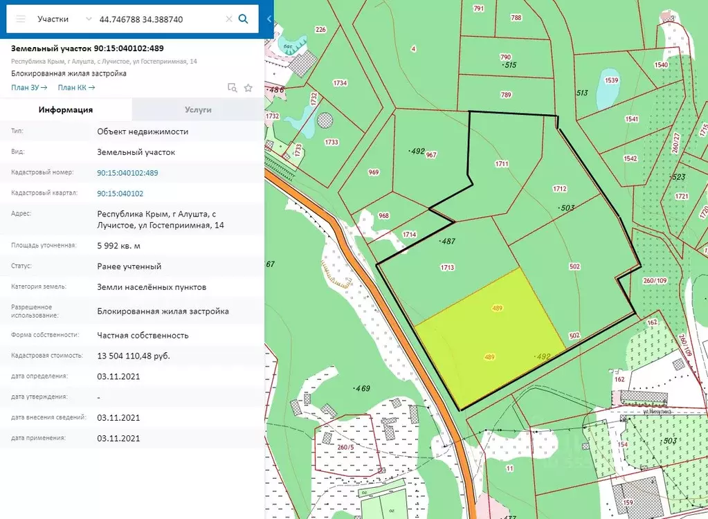 Кадастровая карта крыма публичная 2024г