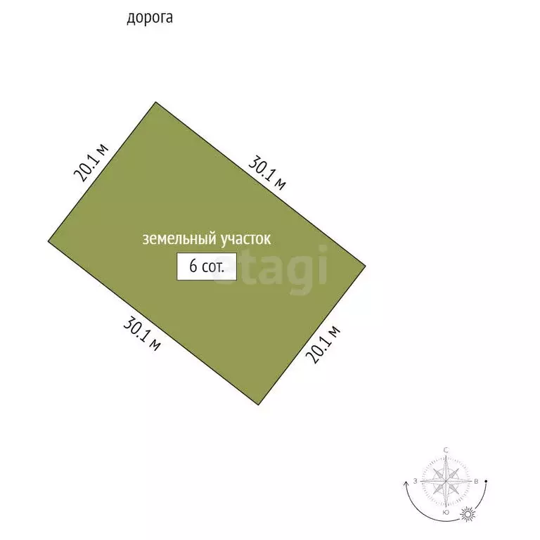 Участок в Соляное, Новая улица (6 м) - Фото 1