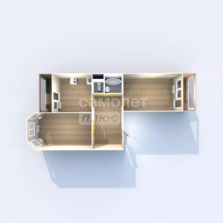 2-к кв. Московская область, Щелково Финский мкр, 3 (68.8 м) - Фото 2