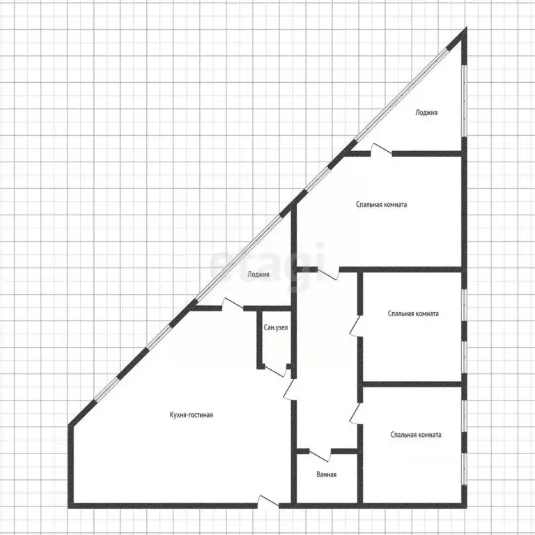 3-к кв. Воронежская область, Воронеж ул. Дарвина, 14/8 (160.0 м) - Фото 2
