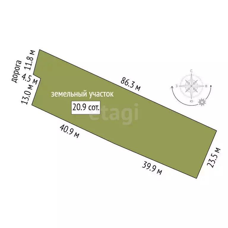 Участок в Тукаевский район, Мелекесское сельское поселение, деревня ... - Фото 1