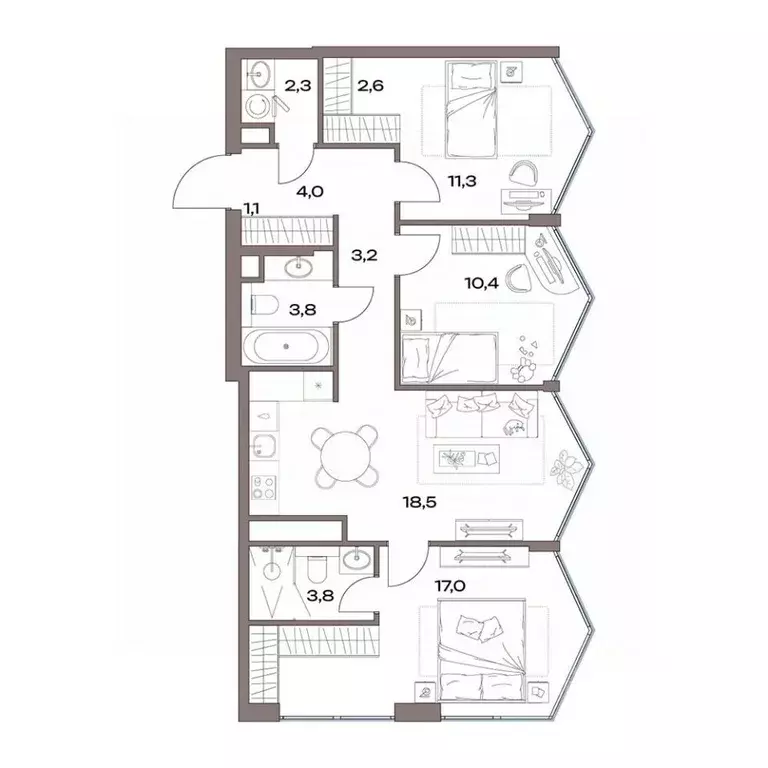 3-к кв. Москва Северный ао, Восточное Дегунино р-н, Акценты жилой ... - Фото 1