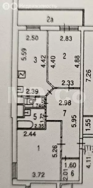 2-комнатная квартира: Москва, Новогиреевская улица, 5 (67.3 м) - Фото 1