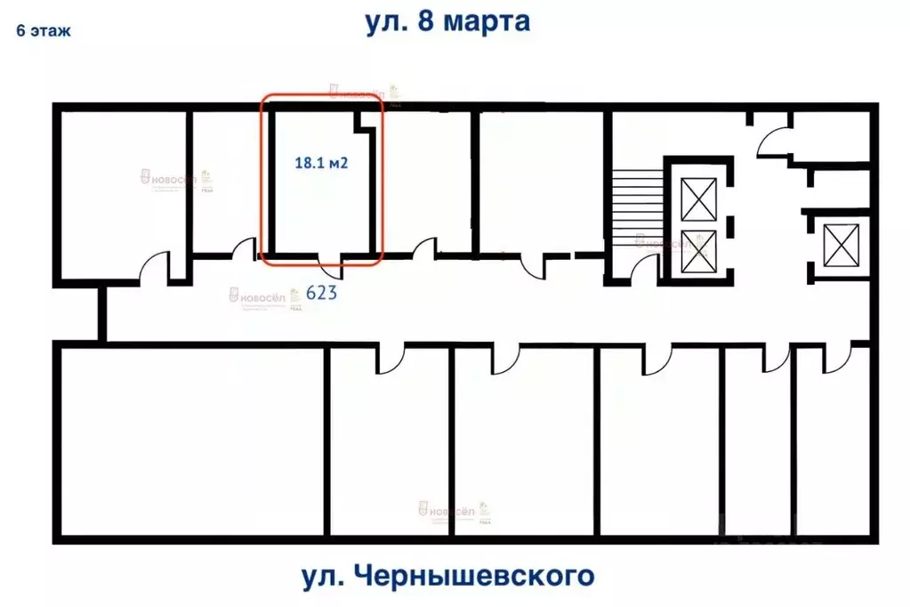 Офис в Свердловская область, Екатеринбург ул. Чернышевского, 16 (18 м) - Фото 2