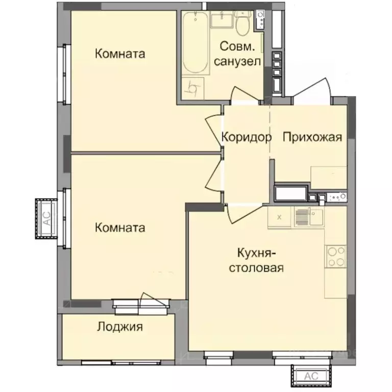 2-к кв. Удмуртия, Ижевск Северо-Западный жилрайон, 4-й мкр, Истории ... - Фото 0