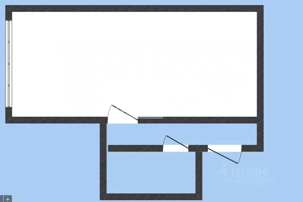 1-к кв. Липецкая область, Липецк Советская ул., 47 (30.7 м) - Фото 2