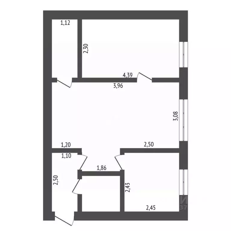 2-к кв. Амурская область, Благовещенск ул. Калинина, 84 (43.0 м) - Фото 1