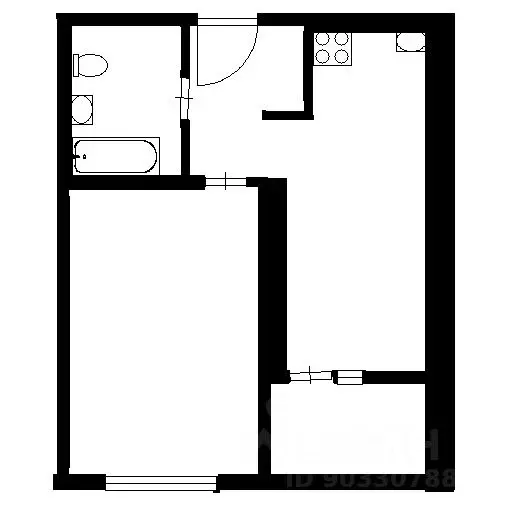 1-к кв. Татарстан, Казань ул. Азата Аббасова, 13 (35.0 м) - Фото 1