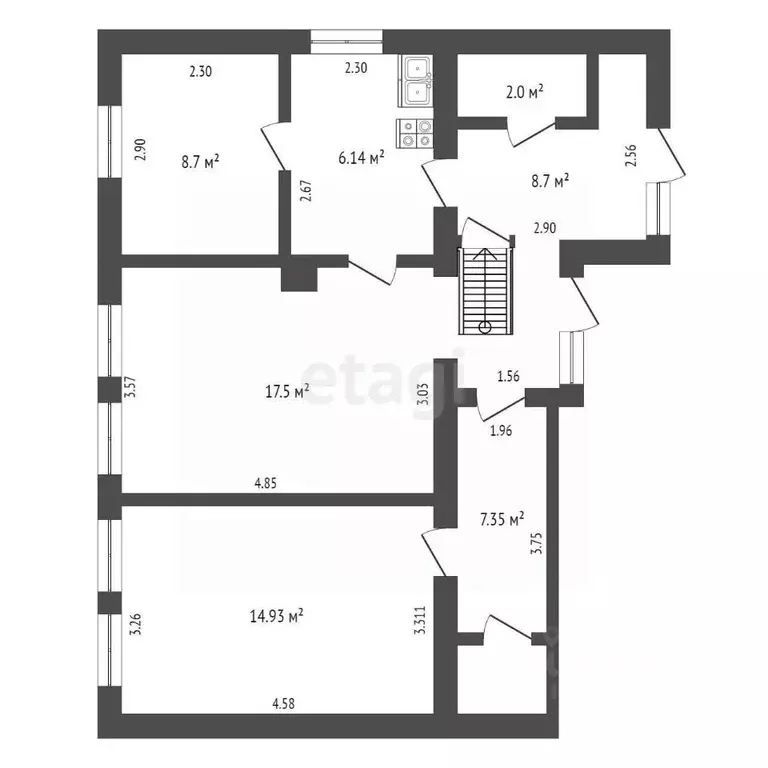 4-к кв. Крым, Феодосия ул. Советская, 31 (60.3 м) - Фото 1