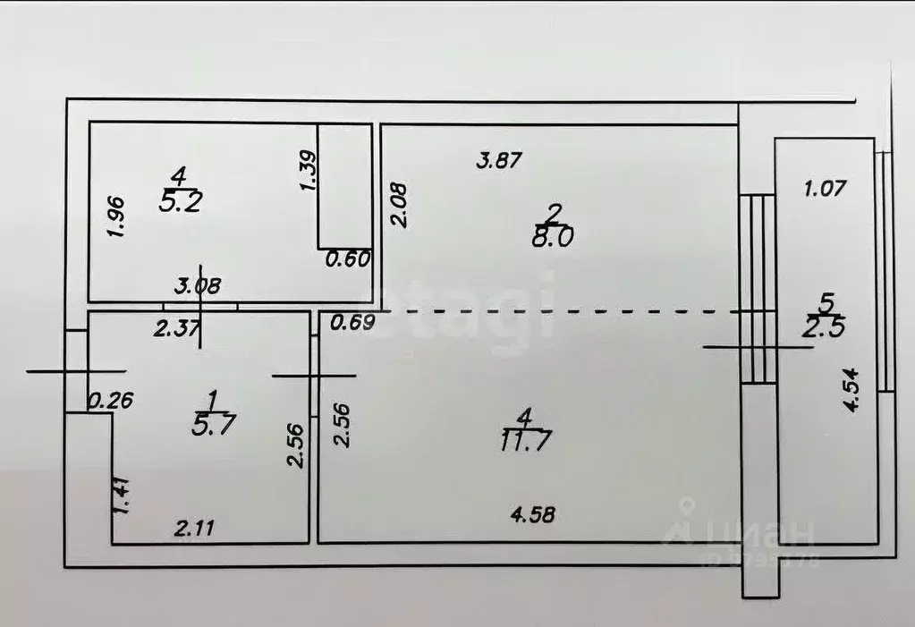 Студия Татарстан, Казань ул. Мансура Хасанова, 13А (30.6 м) - Фото 2