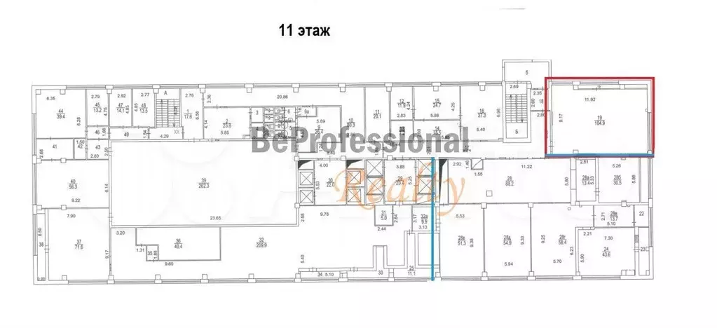 Офисный блок 105 м2 в БЦ на Семеновской - Фото 1