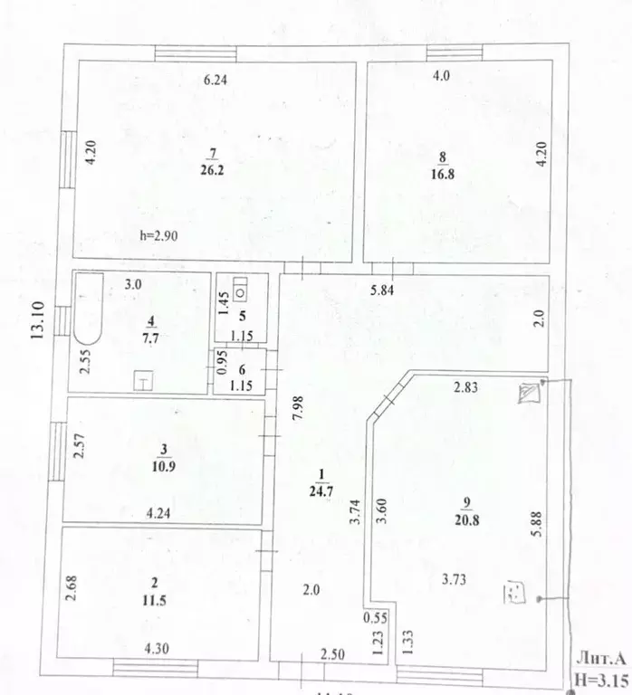 Дом в Липецкая область, Задонск ул. Мелихова, 30 (129 м) - Фото 2