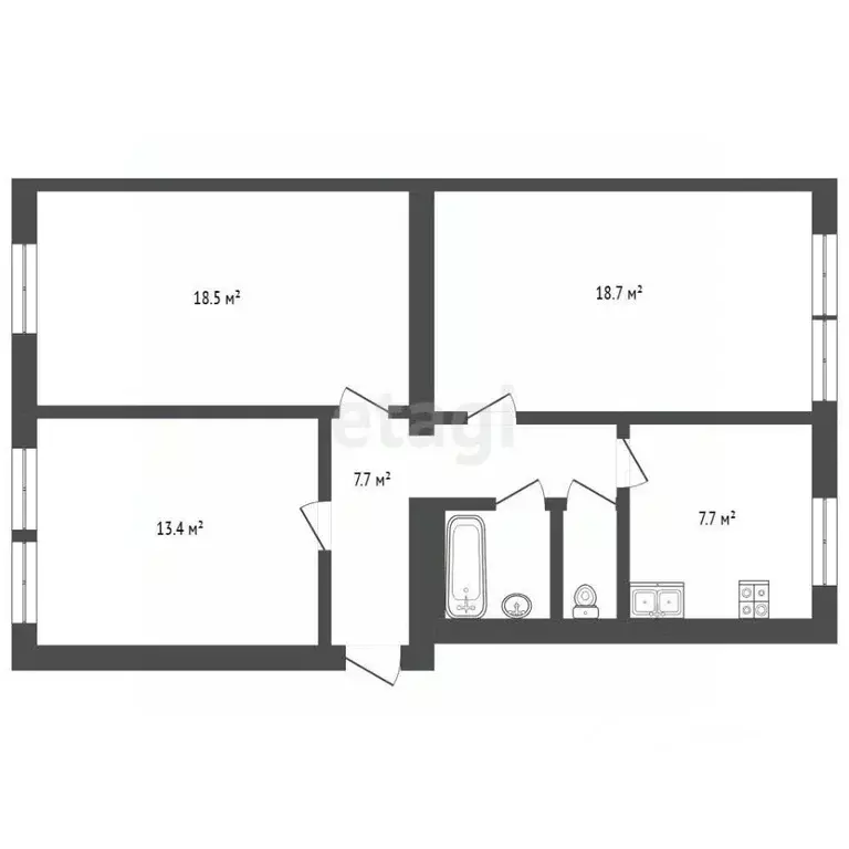 Комната Москва Ейская ул., 11/31 (18.7 м) - Фото 2