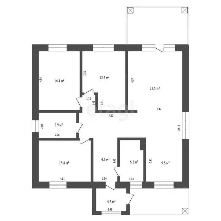 Дом в Башкортостан, Стерлитамакский район, Казадаевский сельсовет, с. ... - Фото 2