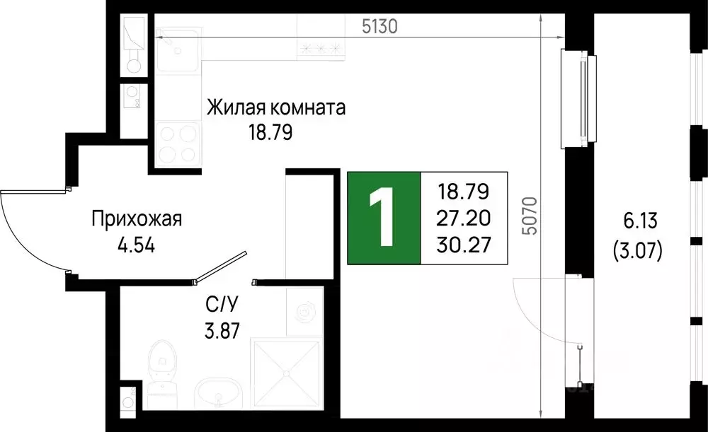 1-к кв. Ленинградская область, Всеволожский район, Свердловское ... - Фото 0
