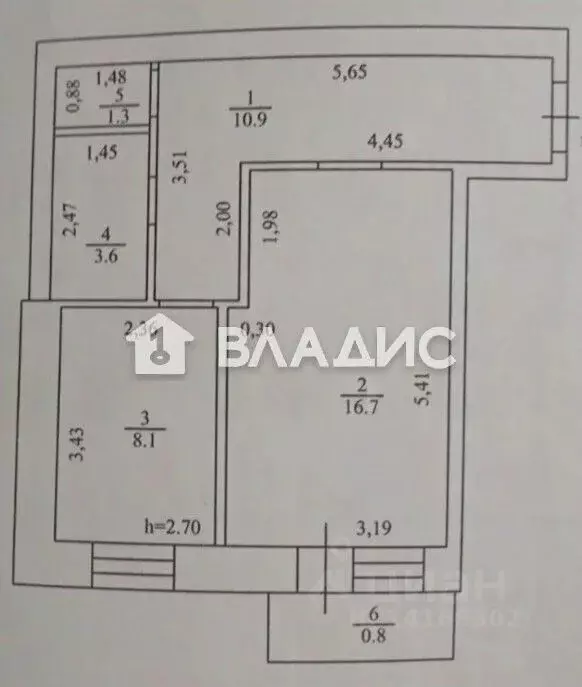 1-к кв. Белгородская область, Корочанский район, Бехтеевское с/пос, с. ... - Фото 2