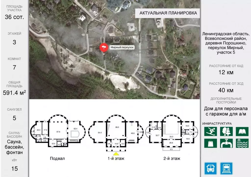 Дом в Ленинградская область, Всеволожский район, Бугровское городское ... - Фото 1