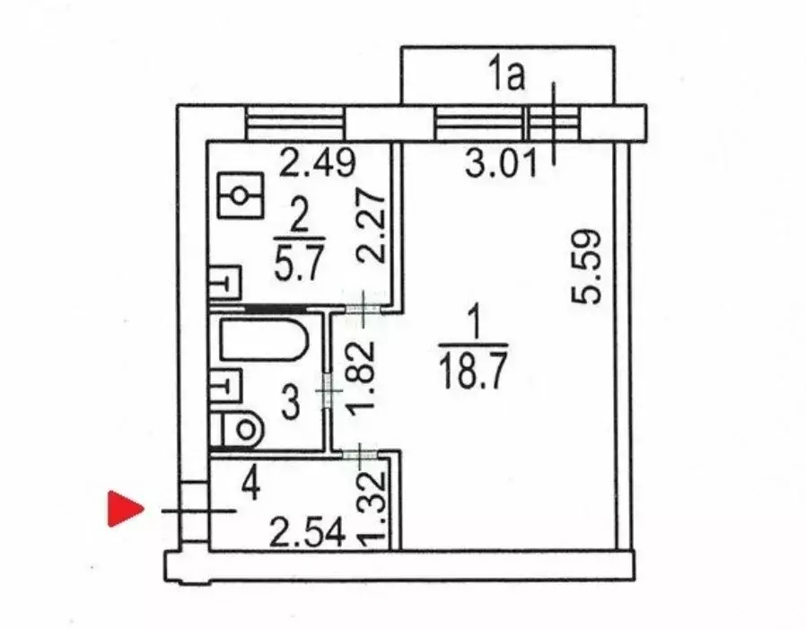 1-комнатная квартира: Москва, Ленинградское шоссе, 13к2 (31 м) - Фото 2