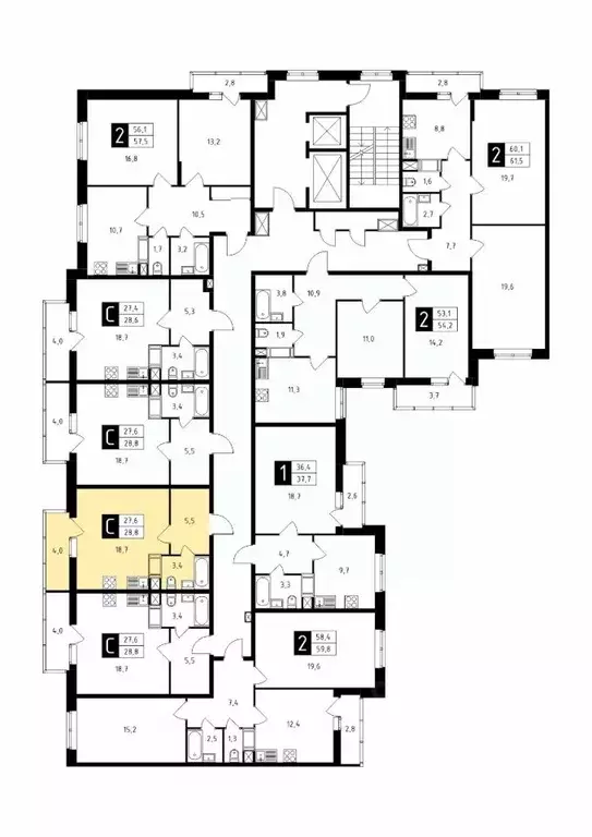 Студия Московская область, Подольск Красная Горка мкр, ул. Садовая, 14 ... - Фото 1