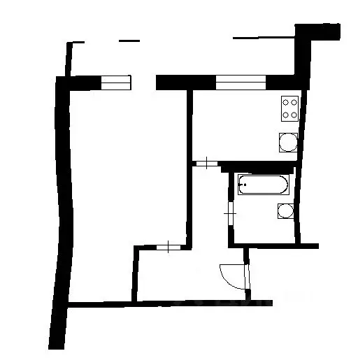 1-к кв. Татарстан, Казань ул. Сафиуллина, 42 (34.9 м) - Фото 1