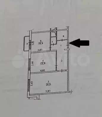 2-к. квартира, 57,9 м, 19/25 эт. - Фото 0