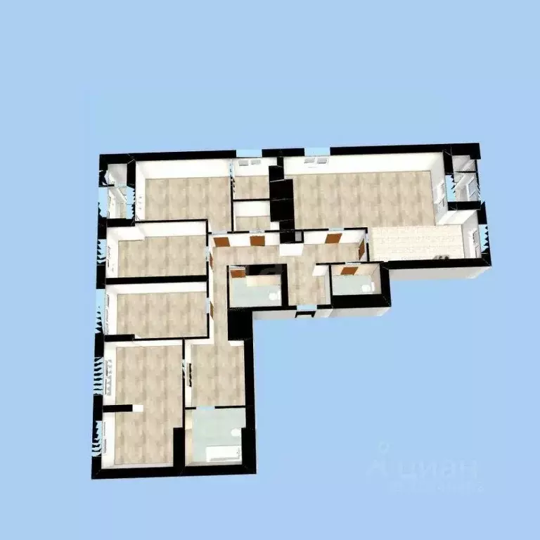 5-к кв. Башкортостан, Уфа бул. Давлеткильдеева, 20 (171.0 м) - Фото 2