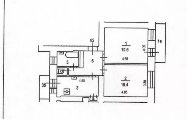 2-к кв. Москва Басманный туп., 10/12 (54.8 м) - Фото 1