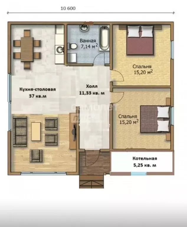 Коттедж в Дагестан, Дербентский район, Хазарский сельсовет, с. Нижний ... - Фото 2