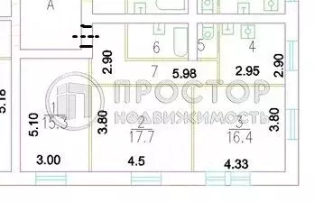 Комната Москва 1-я Владимирская ул., 8 (16.4 м) - Фото 2