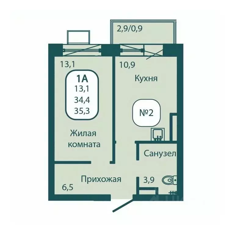 1-к кв. Московская область, Солнечногорск городской округ, Андреевка ... - Фото 1