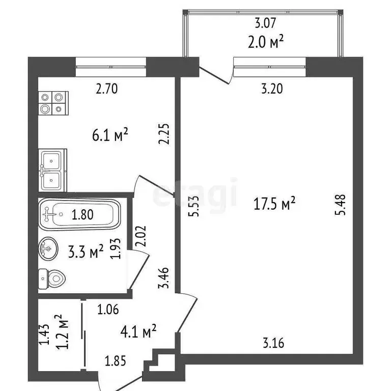 1-комнатная квартира: Стерлитамак, микрорайон Шахтау, улица Карла ... - Фото 1
