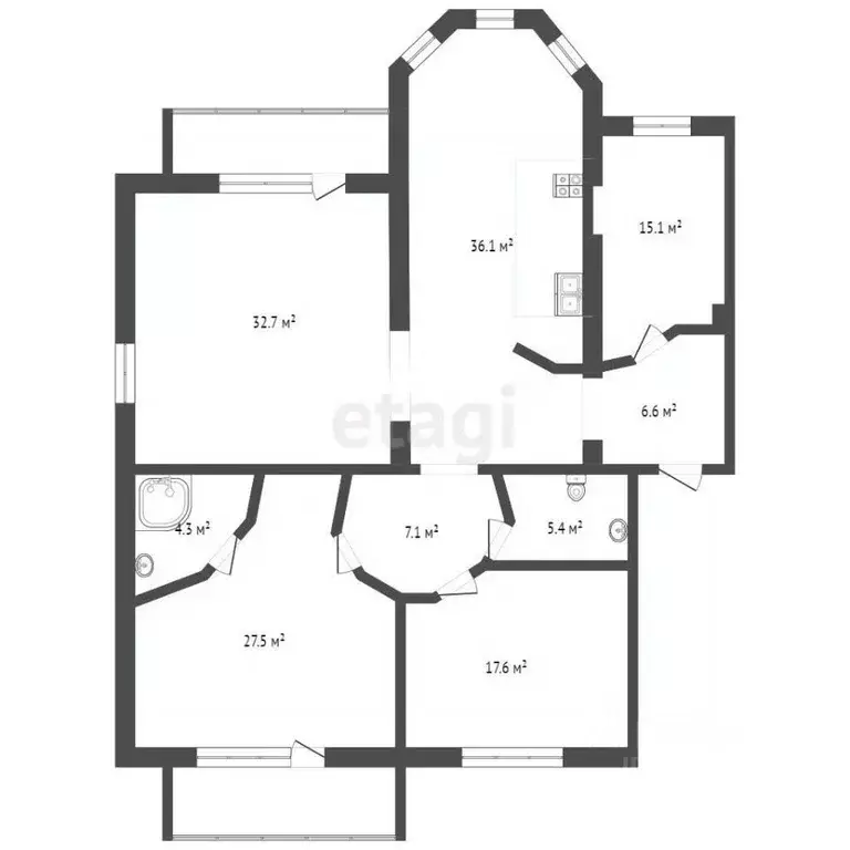 4-к кв. Тюменская область, Тюмень ул. Максима Горького, 47 (154.0 м) - Фото 1