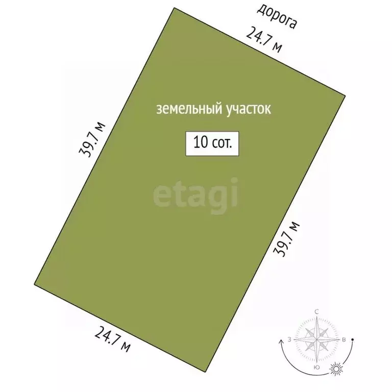 Участок в Саха (Якутия), Якутск Северный кв-л, проезд Счастливый (10.0 ... - Фото 2