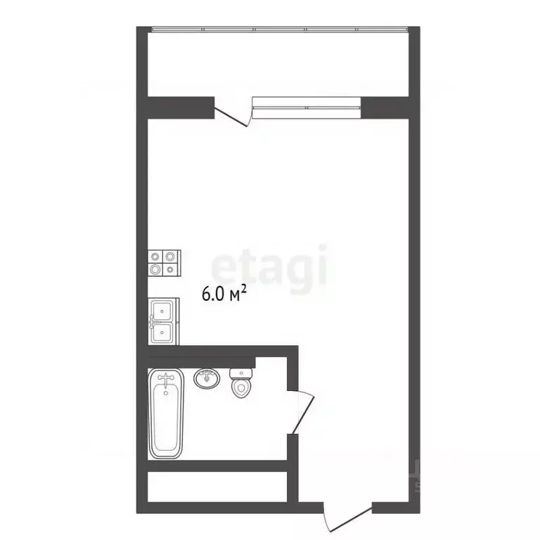 Студия Ростовская область, Ростов-на-Дону ул. Мечникова, 41/53 (33.0 ... - Фото 2