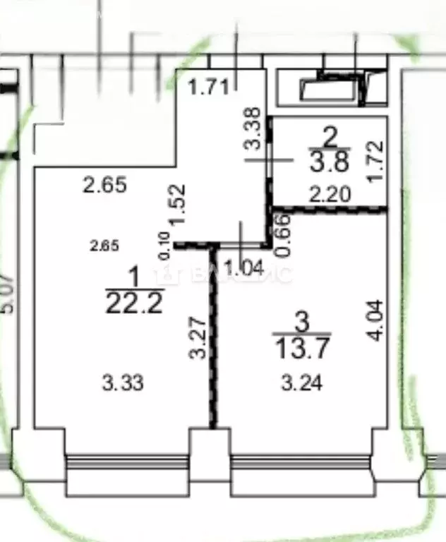 1-комнатная квартира: Москва, Ботаническая улица, 29Ак3 (40 м) - Фото 1