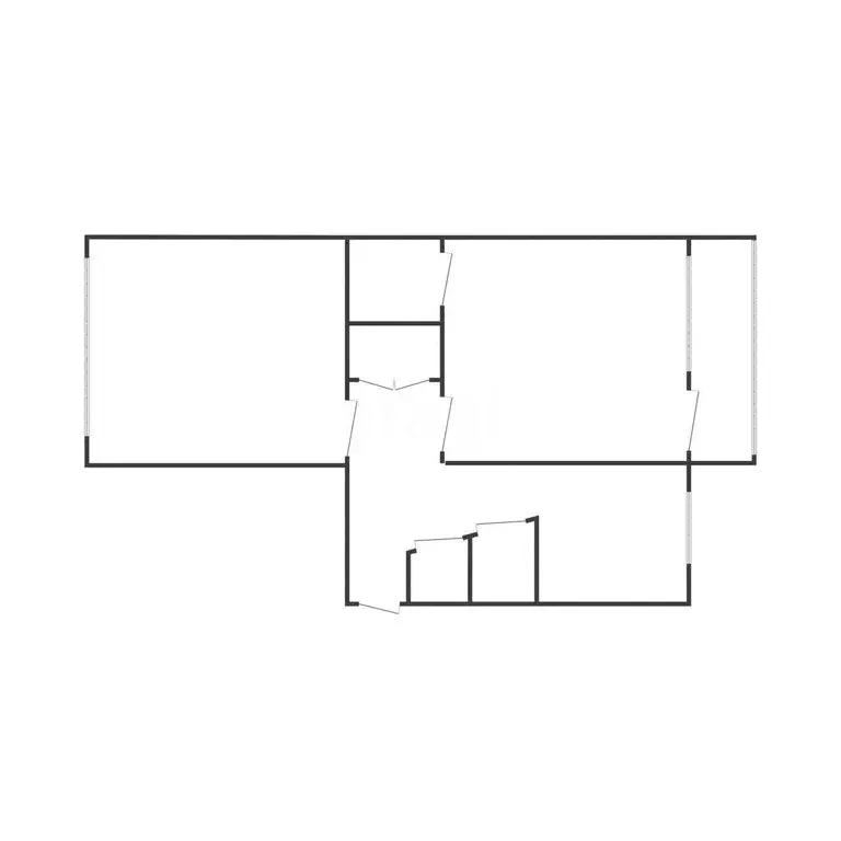 2-комнатная квартира: Курган, улица Володарского, 109 (46.7 м) - Фото 1