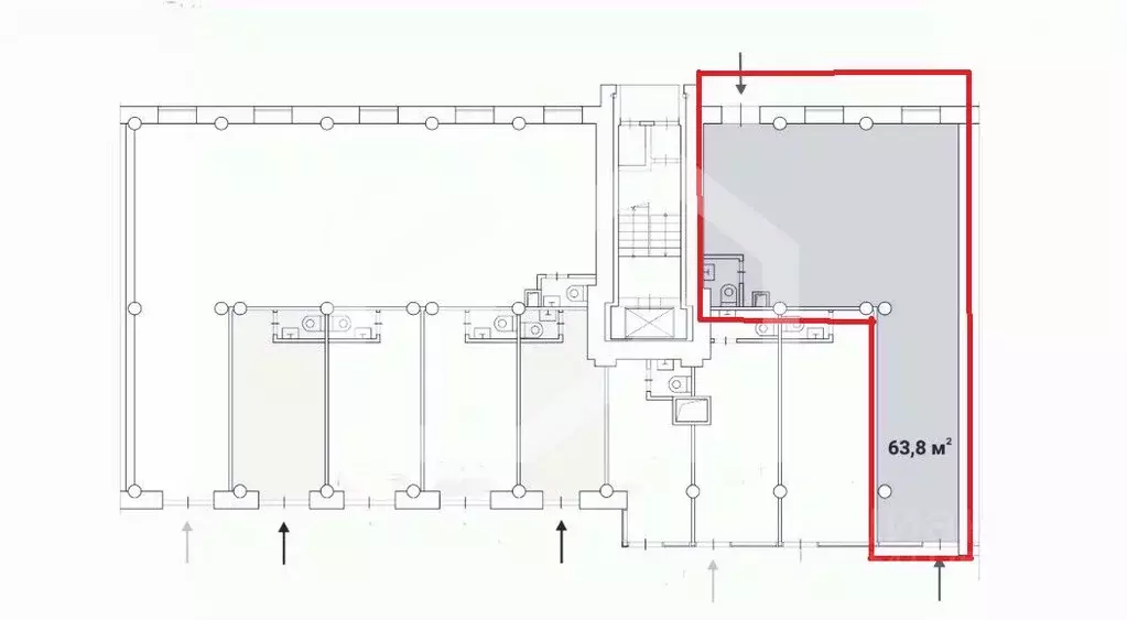 Помещение свободного назначения в Москва Планерная ул., 12К1 (64 м) - Фото 2