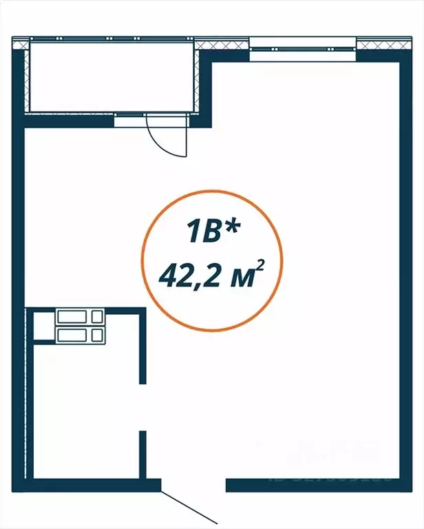 Студия Приморский край, Находка  (42.2 м) - Фото 2