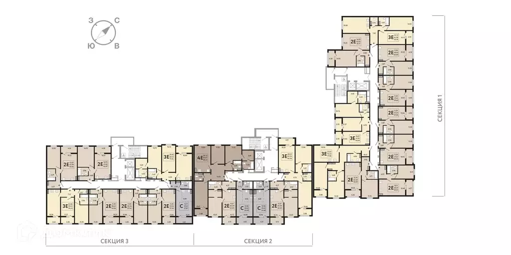 Продаётся 2-к квартира, 54.24 м - Фото 1